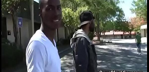  Black Gay Muscular Man Seduces Teen White BOy For A Good Fuck 08